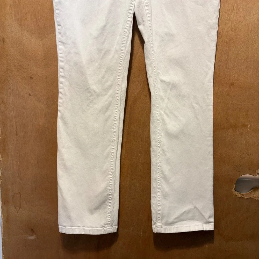 Laura Ashley Cropped Pants Womens 10P White Sparkle Pocket Coastal Preppy Resort - Picture 11 of 16